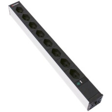 Steckdosenleiste 19" 1HE 8xT13 mit Power Anzeige Td3x1mm² 3m schwarz