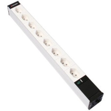 Steckdosenleiste 19" 1HE 8xT13 mit Power Anzeige Td3x1mm² 3m weiss