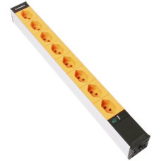 Steckdosenleiste 19" 1HE 8xT23 Td3x1.5mm² 3m Stecker C20 orange