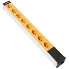 Steckdosenleiste 19" 1HE 8xT23 Td3x1.5mm² 3m orange