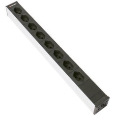 Steckdosenleiste 19" 1HE 8xT23 Td3x1.5mm² 3m schwarz