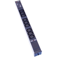 Steckdosenleiste 19" 1HE 9xC13 IEC320 Td3x1mm² 3m Stecker C14 USB schwarz