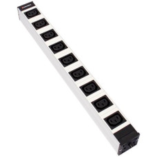 Steckdosenleiste 19" 8xIEC 320 C-13 Td3x1mm² 3m Stecker T12 weiss/schwarz