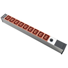 Steckdosenleiste 19" PDU-Line 9xIEXC13/C19 F=10A 3m T12 1HE orange