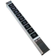 Steckdosenleiste 19" PDU-Line 9xIEXC13/C19 F=10A 3m T12 1HE schwarz
