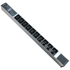 Steckdosenleiste PDU-Line 10xIEXC13/C19 Display 3m Aderendhülsen schwarz