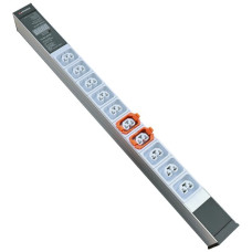 Steckdosenleiste PDU-Line 10xIEXC13/C19 Display 3m Aderendhülsen weiss