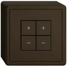 AP-Nebenstelle Dimmer EDIZIO.liv Wiser SNAPFIX 2 Kanal 4 Tasten WLAN braun DD W GX