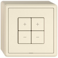 AP-Nebenstelle Dimmer EDIZIO.liv Wiser SNAPFIX 2-Kanal 4 Tasten WLAN crema DD W GX