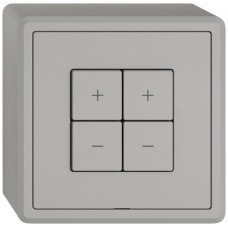 AP-Nebenstelle Dimmer EDIZIO.liv Wiser SNAPFIX 2-Kanal 4 Tasten hellgrau DD GX
