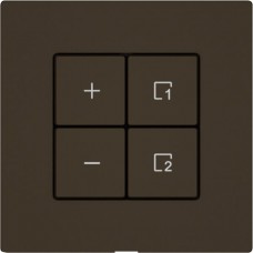 Nebenstelle Dimmer EDIZIO.liv Wiser SNAPFIX 1 Szene 4 Tasten WLAN braun (umbra) G A