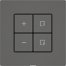 Nebenstelle Dimmer EDIZIO.liv Wiser SNAPFIX 1 Szene 4 Tasten WLAN dunkelgrau G A