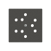 Frontplatte,3xT12,EDIZIOdue 60x60mm,F