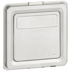 UP-Wippschalter Soliroc 3/1L mit Etikette verchromt
