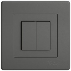 UP-Druckschalter EDIZIO.liv SNAPFIX 1/3+3/1L dunkelgrau GMI A