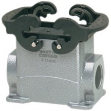 Sockelgehäuse B10 PROCON Alu H=74mm QVB o.Kabelverschra., 1×M25 Stutzen seitlich