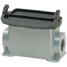 Sockelgehäuse B16 PROCON Alu H=68mm LVB o.Kabelverschra., 1×M25 Stutzen seitlich
