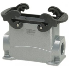 Sockelgehäuse B16 PROCON Alu H=84mm QVB o.Kabelverschra., 1×M32 Stutzen seitlich