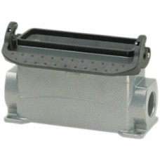Sockelgehäuse B24 PROCON Alu H=68mm LVB o.Kabelverschra., 1×M25 Stutzen seitlich