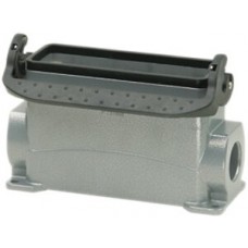Sockelgehäuse B24 PROCON Alu H=84mm LVB o.Kabelverschra., 1×M32 Stutzen seitlich