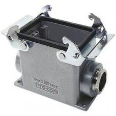 Sockelgehäuse B32 PROCON Alu H=72mm QVB o.Kabelverschra., 1×M32 Stutzen seitlich