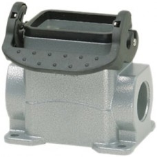 Sockelgehäuse B6 PROCON Alu H=53mm LVB o.Kabelverschrau., 2×M20 Stutzen seitlich