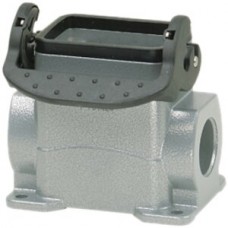Sockelgehäuse B6 PROCON Alu H=74mm LVB o.Kabelverschrau., 1×M25 Stutzen gerade