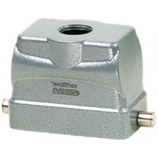Steckergehäuse B10 PROCON Alu H=56mm LVN ohne Kabelverschraubung Ø1xM20 gerade