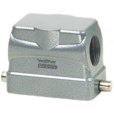 Steckergehäuse B10 PROCON Alu H=56mm LVN ohne  Kabelverschraubung Ø1xM20 seitlich