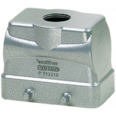Steckergehäuse B10 PROCON Alu H=56mm QVN ohne Kabelverschraubung Ø1xM20 gerade