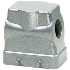 Steckergehäuse B10 PROCON Alu H=72mm QVN o.Kabelverschraubung, Ø1×M25 seitlich