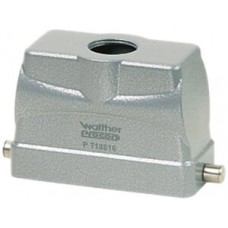 Steckergehäuse B16 PROCON Alu H=65mm LVN o.Kabelverschraubung, Ø1×M25 gerade