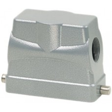 Steckergehäuse B16 PROCON Alu H=76mm LVN ohne Kabelverschraubung Ø1xM32 seitlich