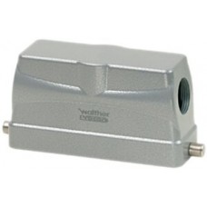 Steckergehäuse B24 PROCON Alu H=65mm LVN ohne Kabelverschraubung Ø1xM25 seitlich