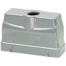 Steckergehäuse B24 PROCON Alu H=76mm QVN ohne Kabelverschraubung Ø1xM32 gerade