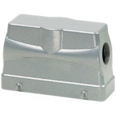 Steckergehäuse B24 PROCON Alu H=76mm QVN ohne Kabelverschraubung Ø1xM32 seitlich