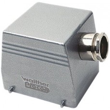 Steckergehäuse B32 PROCON Alu H=80mm QVN ohne Kabelverschraubung Ø1×M32 seitlich