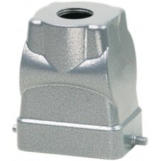 Steckergehäuse B6 PROCON Alu H=72mm LVN ohne Kabelverschraubung Ø1xM25 gerade