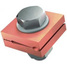 Doppelfalzklemme Flury AV 22 Cu bk, Ø 6-8mm, 20×3mm
