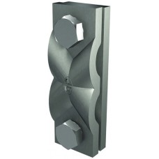 Kreuzklemme Flury AV 46 Inox A2 für Draht/Band Ø 6-8mm