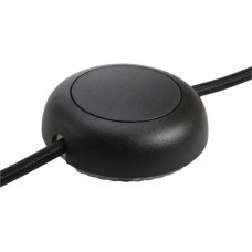 LED-Schnur-Tastdimmer ELBRO schwarz rund 5...100W/VA Ø75 H=26mm