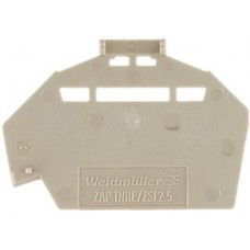 Abschluss-/Zwischenplatte Weidmüller ZAP/TW 4/3AN 83.8×34.85mm beige