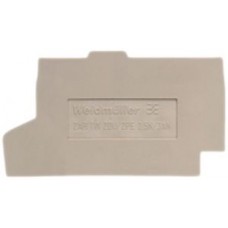 Abschluss-/Zwischenplatte Weidmüller ZAP/TW ZDU/ZPE 2.5N/3AN 54.6×54.75mm beige