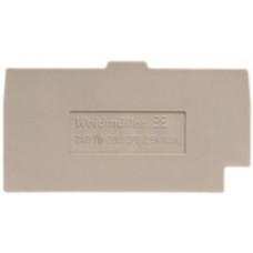 Abschluss-/Zwischenplatte Weidmüller ZAP/TW ZDU/ZPE 2.5N/4AN 57.5×54.75mm beige