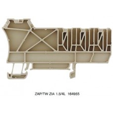 Abschluss-/Zwischenplatte Weidmüller ZAP/TW ZIA1.5/4L 81×45,8mm beige