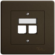 UP-Montageset EDIZIO.liv EASYNET S-One SNAPFIX gerade 2xRJ45 braun UP-Montageset EDIZIO.liv EASYNET S-One SNAPFIX gerade 2xRJ45 braun