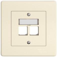 UP-Montageset EDIZIO.liv EASYNET S-One SNAPFIX gerade 2xRJ45 crema UP-Montageset EDIZIO.liv EASYNET S-One SNAPFIX gerade 2xRJ45 crema