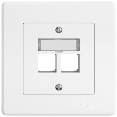 UP-Montageset EDIZIO.liv EASYNET S-One SNAPFIX gerade 2xRJ45 weiss UP-Montageset EDIZIO.liv EASYNET S-One SNAPFIX gerade 2xRJ45 weiss