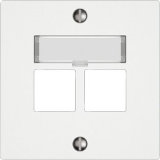 Montageset EDIZIO.liv EASYNET S-One SNAPFIX gerade 2xRJ45 weiss Montageset EDIZIO.liv EASYNET S-One SNAPFIX gerade 2xRJ45 weiss