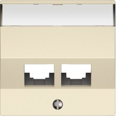 Montageset EDIZIO.liv EASYNET S-One SNAPFIX schräg 2xRJ45 crema Montageset EDIZIO.liv EASYNET S-One SNAPFIX schräg 2xRJ45 crema